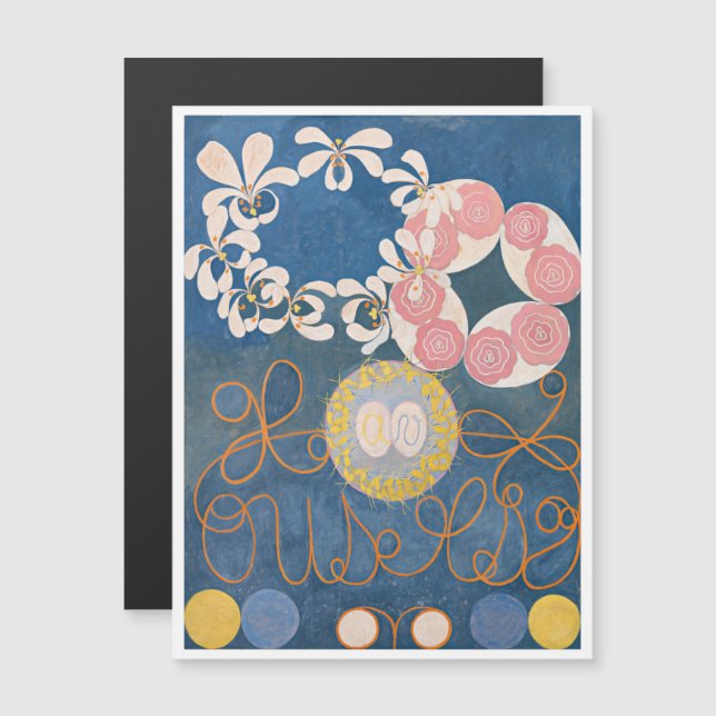 Hilma Af Klint, The Ten Largest No1, Abstract Art Magnetic Invitation (Front/Back)