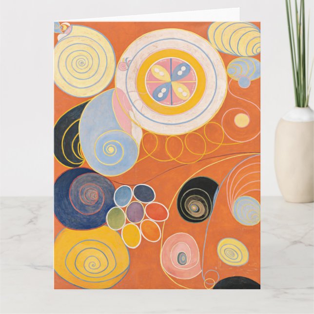 Hilma Af Klint, The Ten Largest No3, Abstract Art Card (Front)