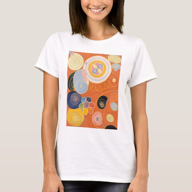 Hilma Af Klint, The Ten Largest No3, Abstract Art T-Shirt (Front)