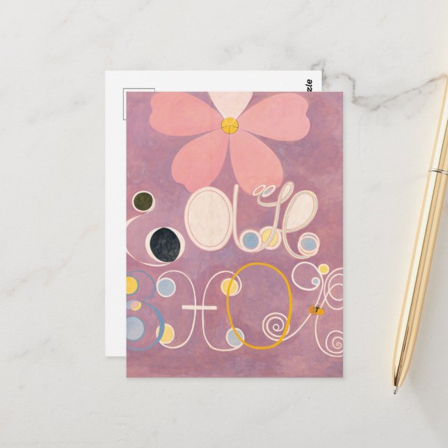 Hilma Af Klint, The Ten Largest No5, Abstract Art Postcard (Front/Back In Situ)