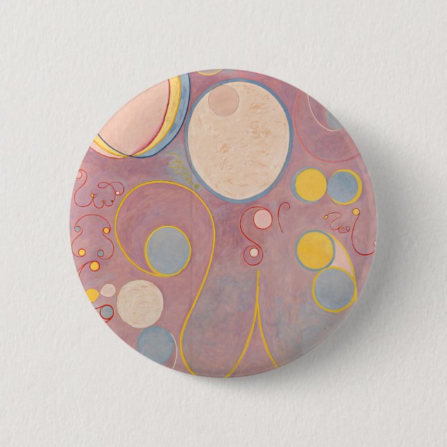 Hilma af Klint The Ten Largest No.7 2 Inch Round Button (Front)