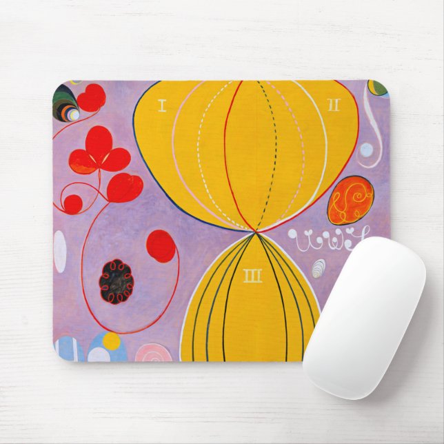 Hilma af Klint - The Ten Largest No. 7 Mouse Pad (With Mouse)