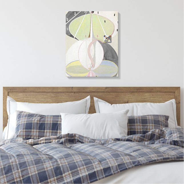 Hilma af Klint - Tree of Knowledge  Canvas Print (Insitu(Bedroom))