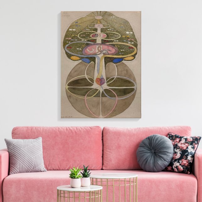 Hilma Af Klint, Tree Of Knowledge No1 Abstract Art Canvas Print (Insitu(LivingRoom))