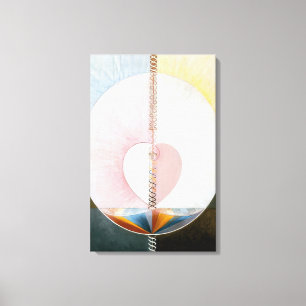 Hilma af Klint - WHAT A HUMAN BEING IS 1910 Canvas Print