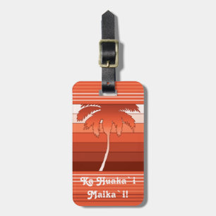 Hilo Hawaiian Palms Customizable Luggage Tags