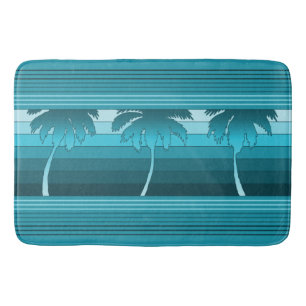 Hilo Hawaiian Palms Striped Bath Mat