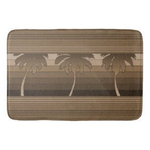 Hilo Hawaiian Palms Striped Bath Mat
