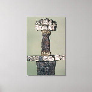 Hilt of a Viking sword found at Hedeby, Denmark, 9 Canvas Print