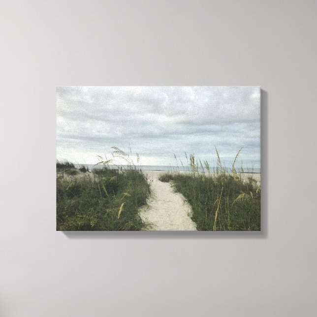 Hilton Head Beach Canvas Print (Front)