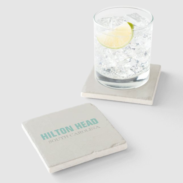 Hilton Head Beach Style Stone Coaster (Side)