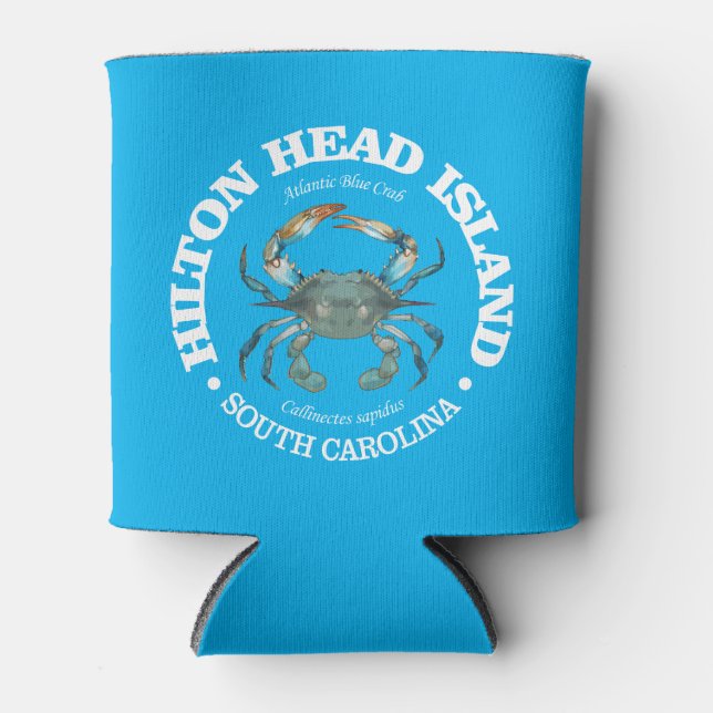 Hilton Head (blue crab) Can Cooler (Front)