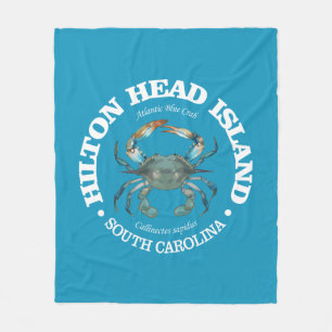 Hilton Head (blue crab) Fleece Blanket