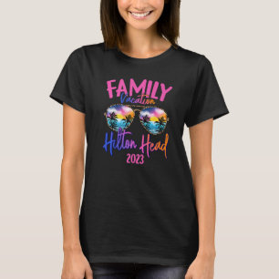Hilton Head Carolina 2023 Sunglasses Theme Family  T-Shirt