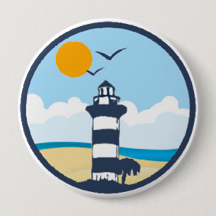 Hilton Head Island. 4 Inch Round Button