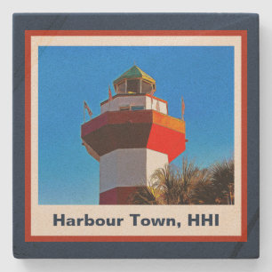 Hilton Head Island Harbour Town Lighthouse Stone Coaster