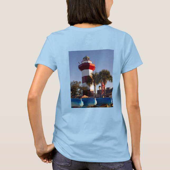 Hilton Head Island Lighthouse and Ancre T-Shirt (Dos)