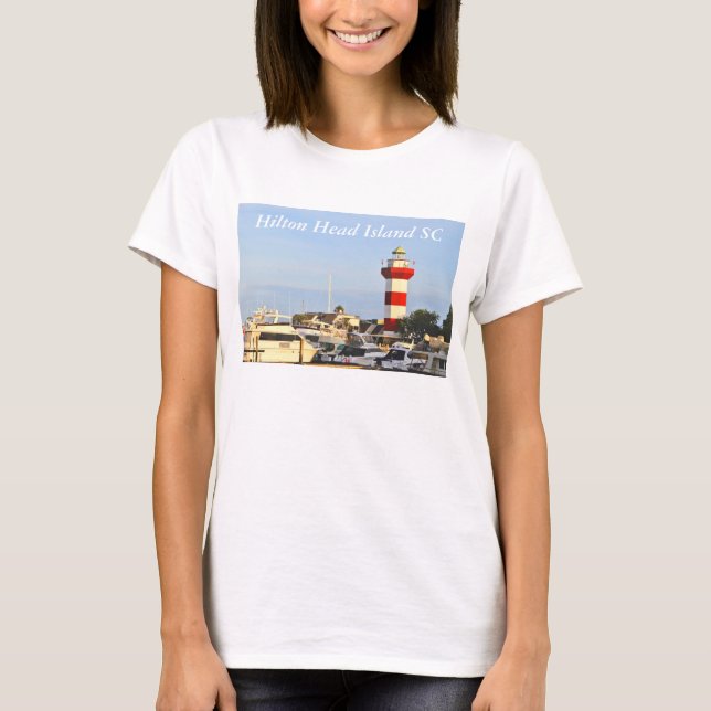 Hilton Head Island Lighthouse on T- shirt (Front)