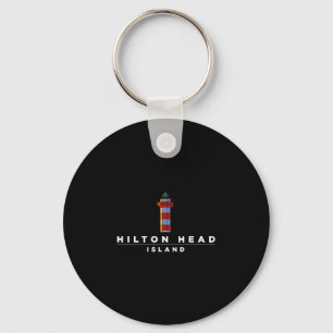 Hilton Head Island Lighthouse Sc Vacation Souvenir Keychain
