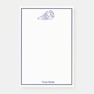 Hilton Head Island SC Vintage Map Navy Blue Post-it Notes