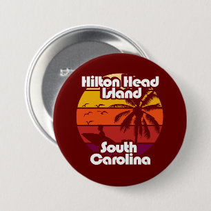 Hilton Head Island South Carolina 3 Inch Round Button