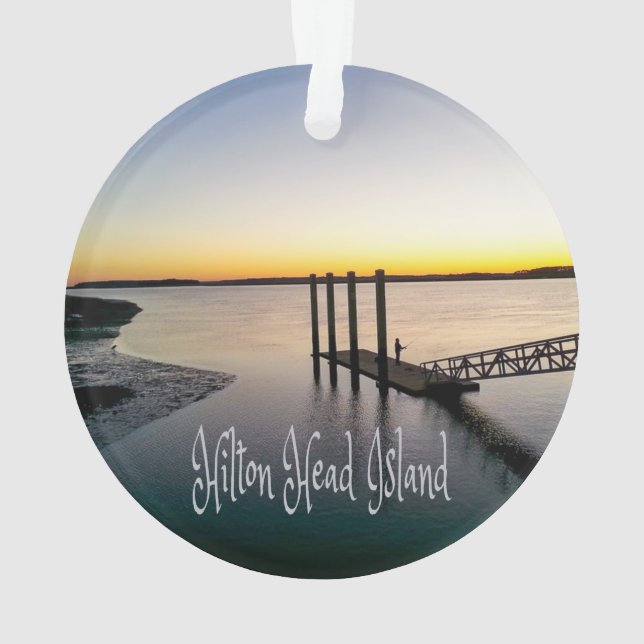 Hilton Head Island South Carolina Ornament (Back)