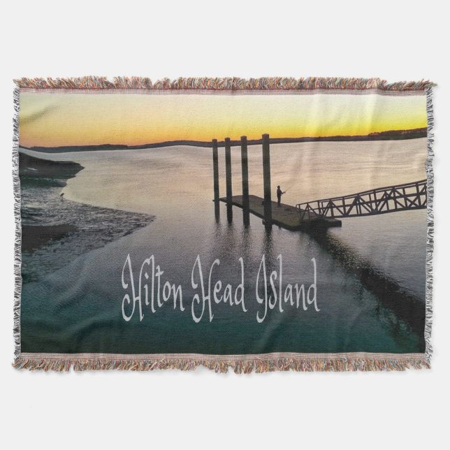 Hilton Head Island South Carolina Throw Blanket (Front)