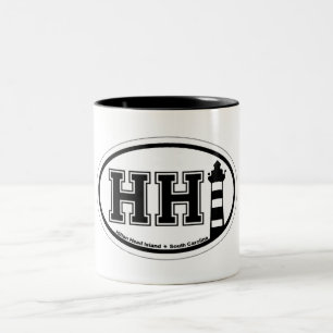 Hilton Head Island. Two-Tone Coffee Mug