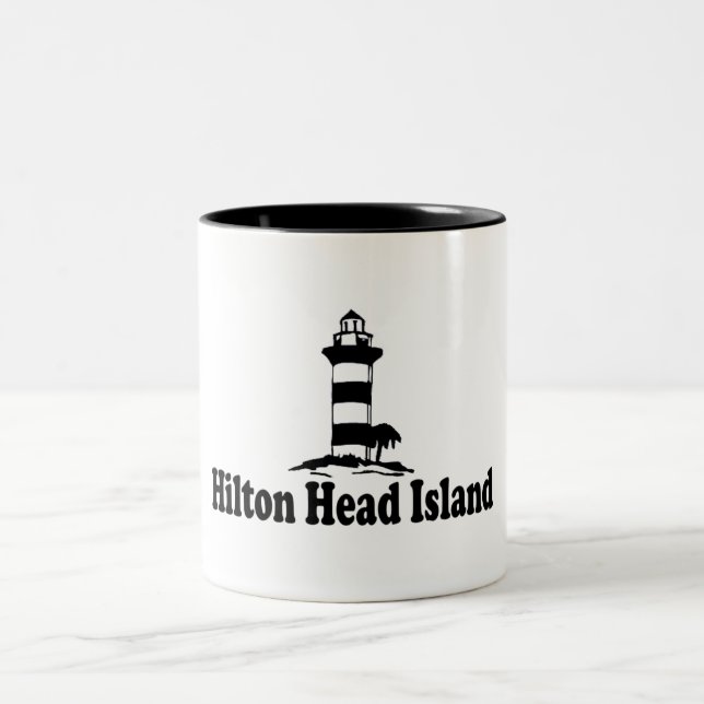 Hilton Head Island. Two-Tone Coffee Mug (Center)