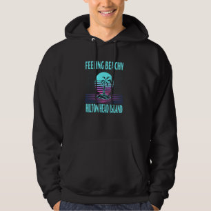 Hilton Head Island Vacation  Cool Palm Tree Hoodie