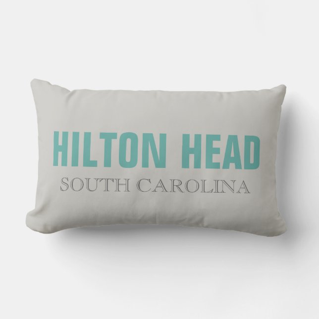 Hilton Head SC Beach Throw Pillow (Front)