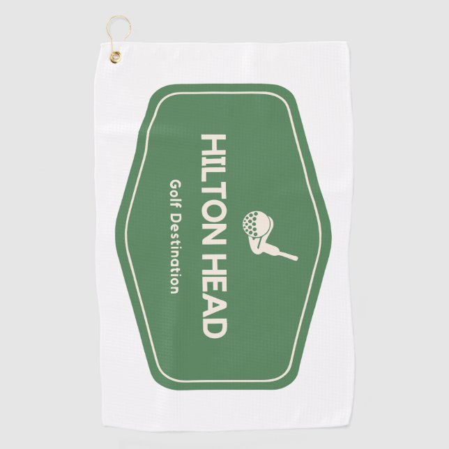 Hilton Head South Carolina Golf Destination Golf Towel (Front)