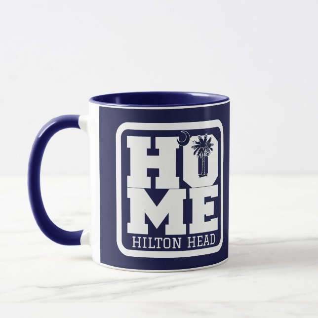 Hilton Head South Carolina HOME Flag Souvenirs Mug (Left)