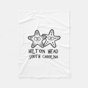 Hilton Head South Carolina Vacation Girls Boys  Fleece Blanket
