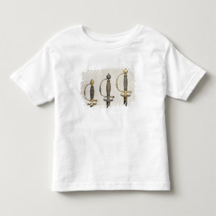Hilts of three French swords: one of steel Toddler T-shirt