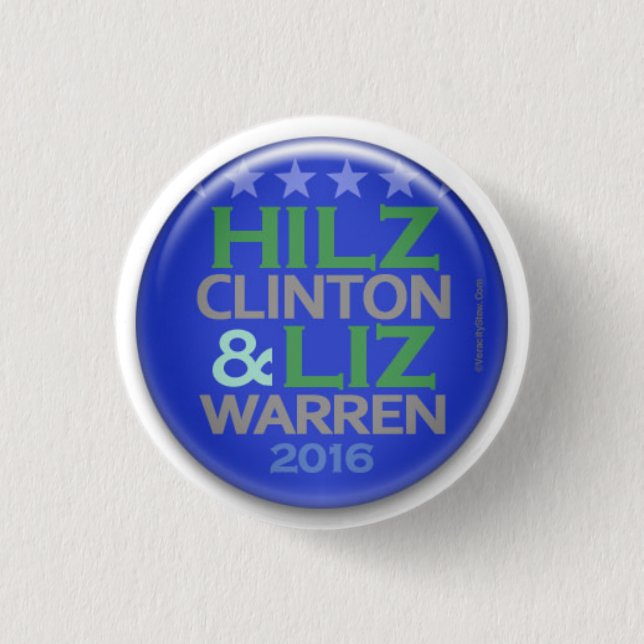 HILZ & LIZ in 2016 1 Inch Round Button (Front)