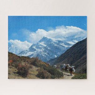 Himalaya mountain india nepal nature snow jigsaw puzzle
