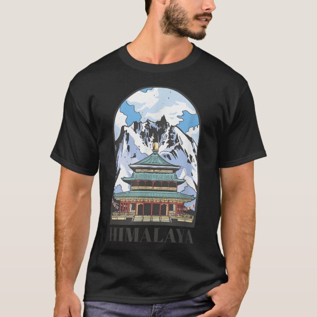 Himalaya Mountains Mountaineer Mount Everest Himal T-Shirt (Front)
