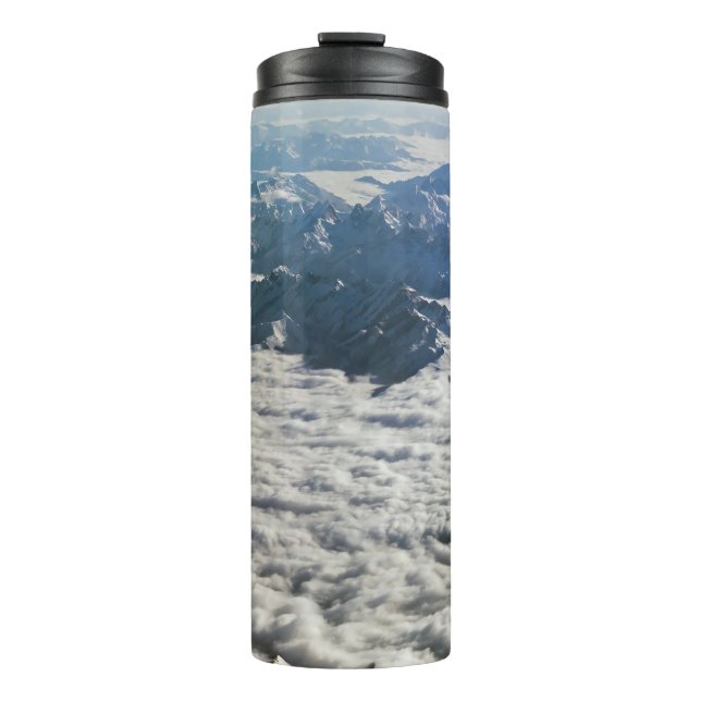 Himalaya mountains under clouds - Tibet Thermal Tumbler (Front)