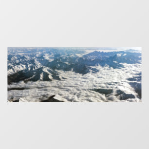 Himalaya mountains under clouds - Tibet Window Cling