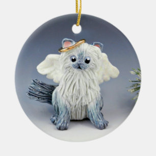 Himalayan Cat Bluepoint Angel Ceramic Ornament