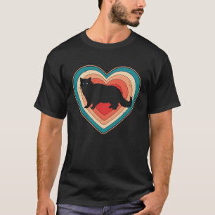 Himalayan Cat Heart Cute Cat Mom and Cat Dad Valen T-Shirt