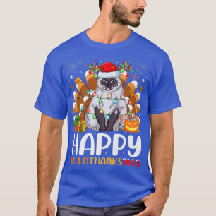 Himalayan Cat Lover Halloween Christmas Happy Hall T-Shirt