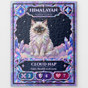 Himalayan Cat, Rainbow Foil Art Jigsaw Puzzle