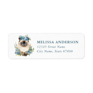 Himalayan Cat Return Address Labels