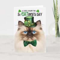 Himalayan Cat St CATrick's Day Lucky Charm