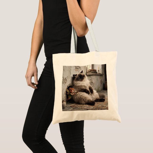 Himalayan Kitty and Pixie Wake Up Surprise  Tote Bag (Front (Product))