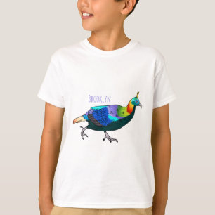 Himalayan monal bird cartoon illustration T-Shirt