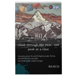 Himalayan Peaks Motivation Calendar 2026 Gift