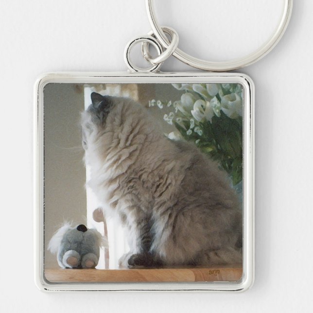 Himalayan Persian Cat Keychain (Front)
